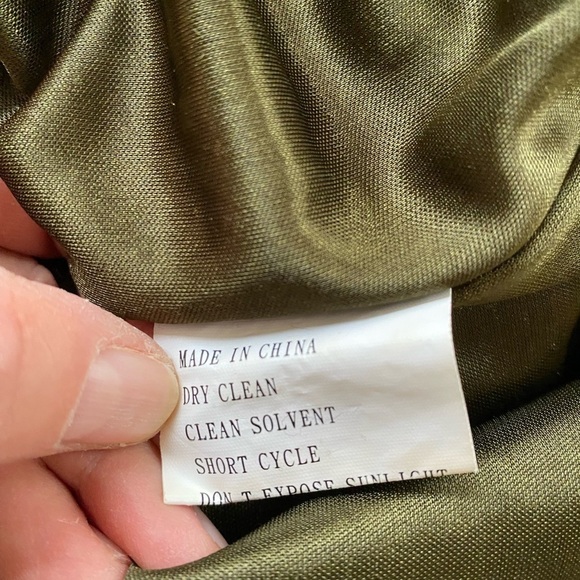 Revelry Skye Satin Dress Green size 8 - Picture 10 of 11